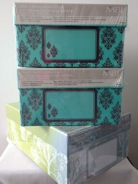 Decorative Photo/Craft Storage Boxes - Set of 3